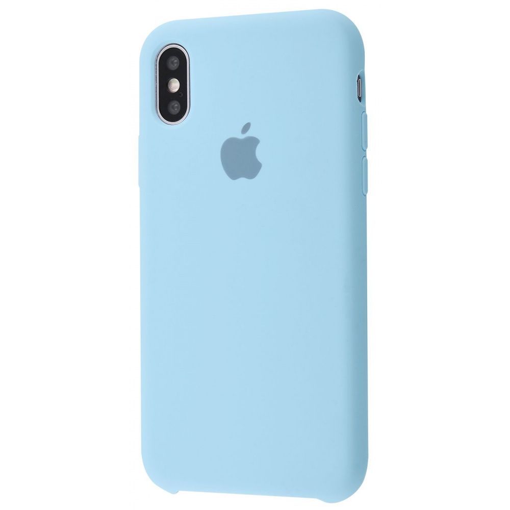 Silicone Case (AA) для iPhone Xs Max (Lilac Cream)-0